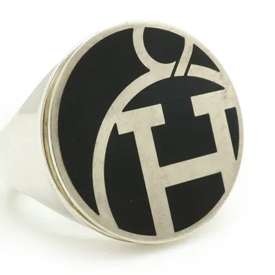 Pre-owned Hermes Black Band Ring ()
