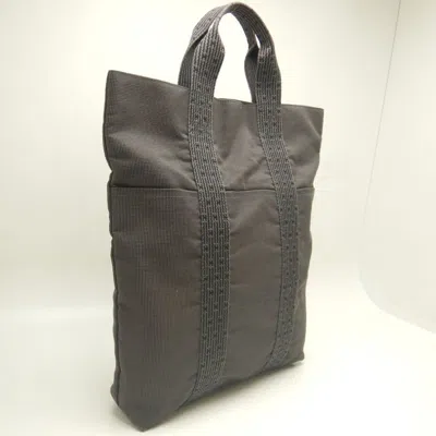 Pre-owned Hermes Gray Nylon Tote Bag ()