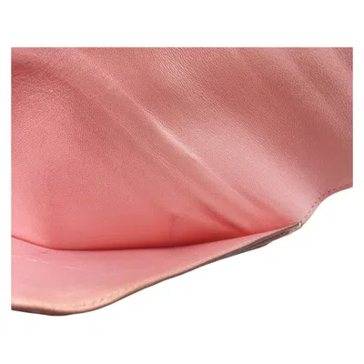 Pre-owned Hermes Pink Rose Sakura Swift Leather Long Wallet (bi-fold) ()