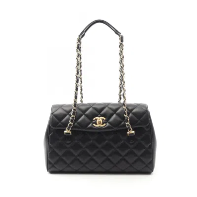 Pre-owned Chanel Leather Tote Bag () In Black