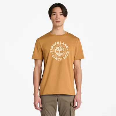 Timberland Men's Graphic Short-sleeve T-shirt In Yellow