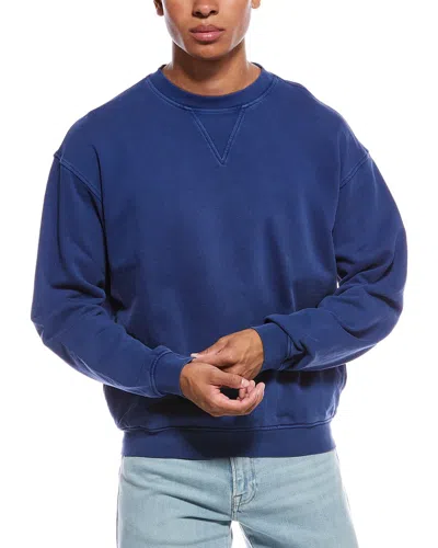 Frame Vintage Wash Sweatshirt In Blue