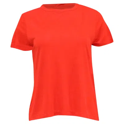 Khaite Samson Tee In Orange Viscose In Red