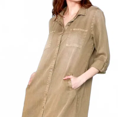 Billy T Chill Out Shirtdress In Mushroom In Brown