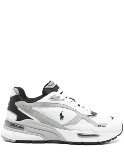 Polo Ralph Lauren Trackstr 275 Sneakers With Sporty Silhouette In White