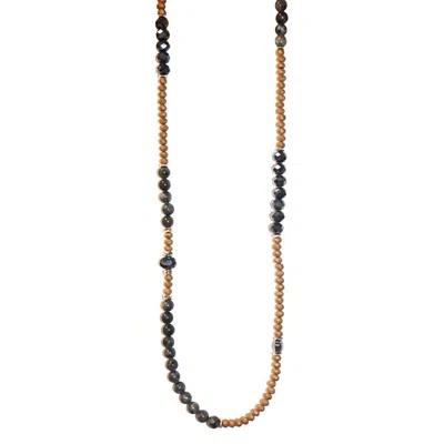 Marlyn Schiff Women's Stone Crystal Beaded Long Necklace In Multi In Brown