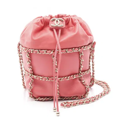 Pre-owned Chanel Leather Shoulder Bag () In Pink