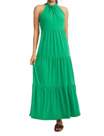 Gilli Rebecca Maxi Dress In Kelly Green In Green