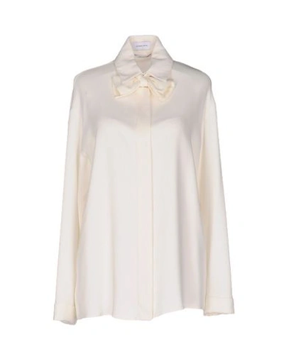 Caterina Gatta Solid Color Shirts & Blouses In Ivory