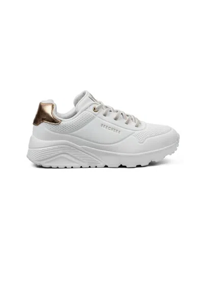 Skechers Women's Uno Lite Sneakers In White In Black