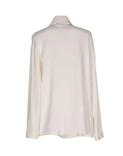 Shop Caterina Gatta Solid Color Shirts & Blouses In Ivory