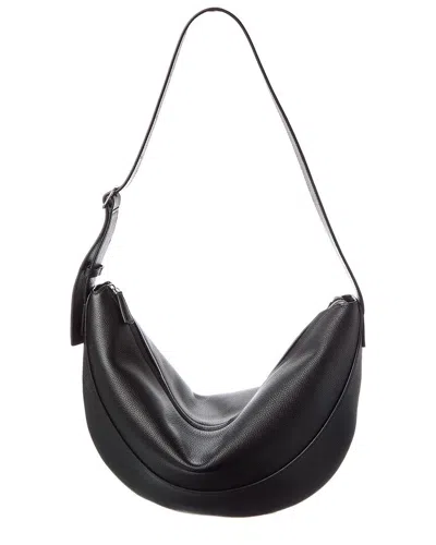 The Row Jouve Leather Shoulder Bag In Brown