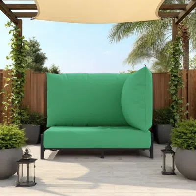 Hivvago 3pc Outdoor Cushions For Sofa, Water Resistant Green Oxford Fabric In Green