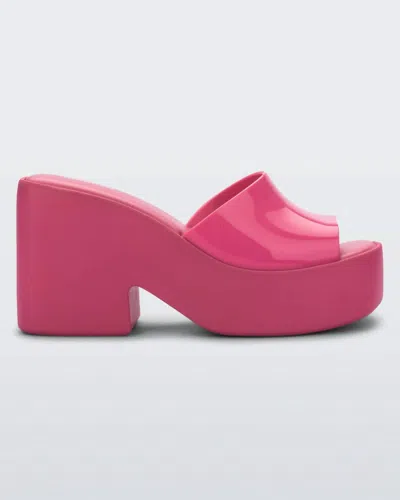 Melissa Posh Platform Slide Sandal In Pink