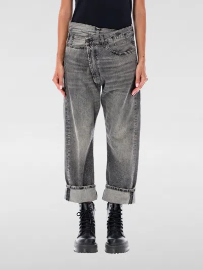 R13 Cross Over Jeans In Black