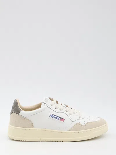 Autry White Leather Sneakers In White