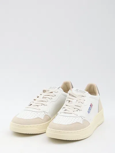Autry White Leather Sneakers In White