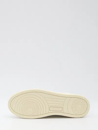 Autry White Leather Sneakers In White