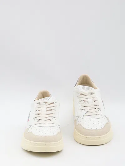 Autry White Leather Sneakers In White