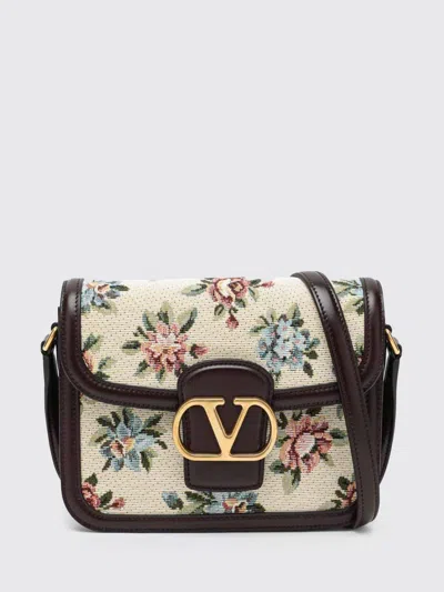 Valentino Borsa A Tracolla 9to5 In Jacquard Ricamato  Donna In White