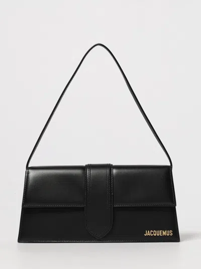 Jacquemus Le Bambino Leather Tote Bag In Black