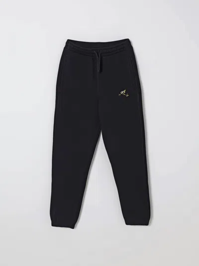 Off-white Black Diagonal Splat Logo Jogging Trousers In Animal Print
