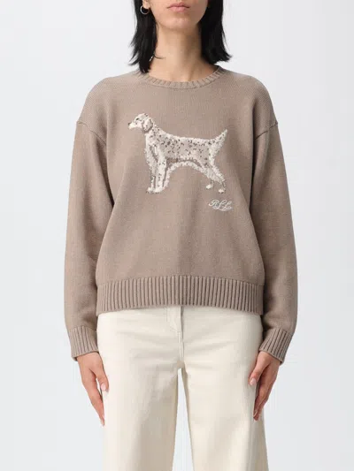 Ralph Lauren Knit Pullover Sweater In Brown