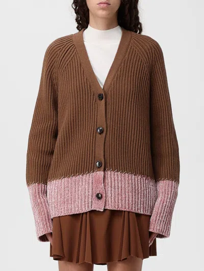 Marni Cardigan With "color Block" Pattern In Brown