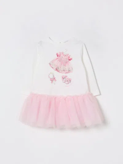 Monnalisa Romper  Kids Color Yellow Cream In Pink