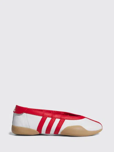 Adidas Originals Taekwondo Mei Flat Shoes White In Red