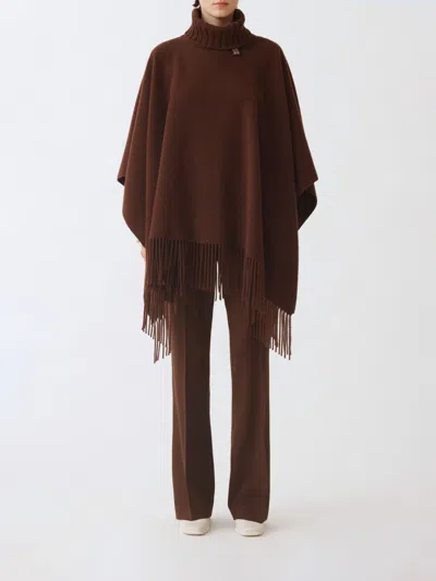 Fabiana Filippi Platinum Hood In Brown