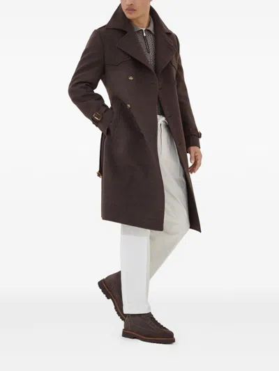 Brunello Cucinelli Leisure Fit Trousers With Drawstring In White