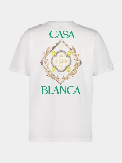 Casablanca Championship Diamond T-shirt In White