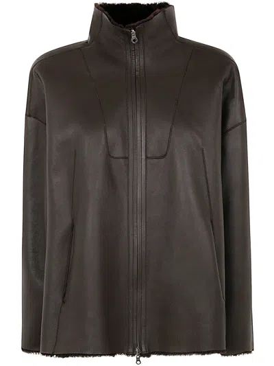 Desa Shearling Jacket In Brown