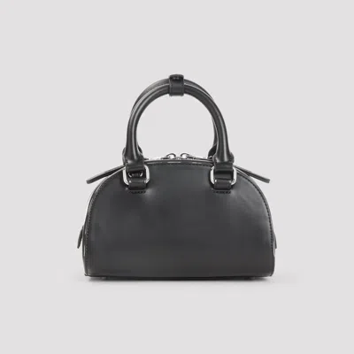 Diesel 1dr Dome-leather Bowling Bag In Black