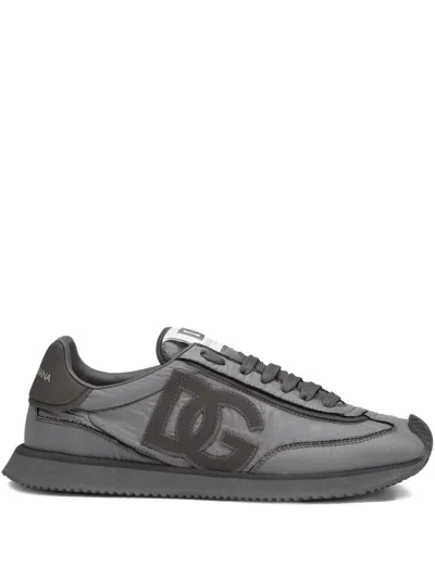 Dolce & Gabbana Low Sneaker Ny In Gray
