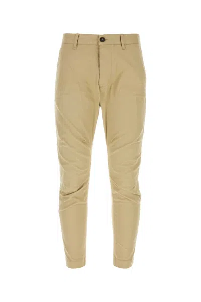 Dsquared2 Dsquared Beige Stretch Cotton Sexy Chino Pant In Brown