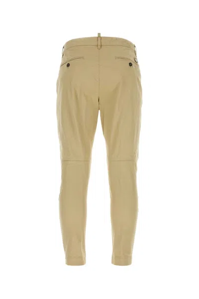 Dsquared2 Dsquared Beige Stretch Cotton Sexy Chino Pant In Brown
