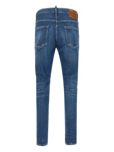 Dsquared2 Medium Perfecto Wash Cool Guy Jeans In Faded Blue In Multi