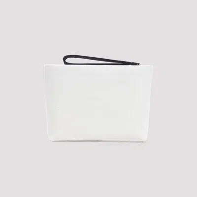 Givenchy Beige Slack Cotton Logo Pouch In Black