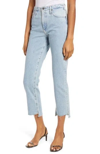 Ag The Isabelle High Waist Step Hem Ankle Jeans In Blue