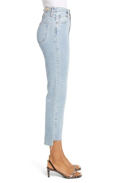 Ag The Isabelle High Waist Step Hem Ankle Jeans In Blue