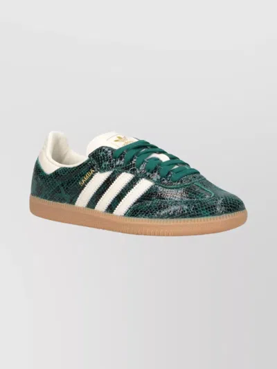 Adidas Originals Casual Low Top Sneakers With Rubber Sole In Green
