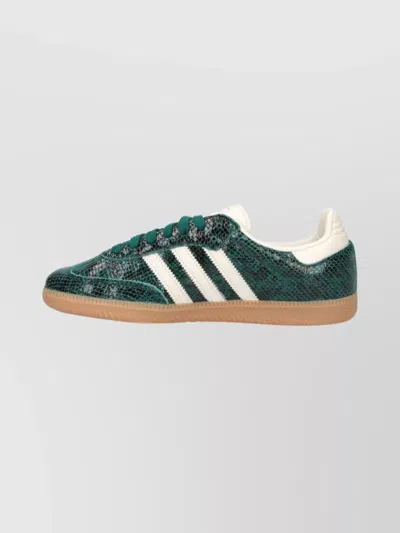 Adidas Originals Casual Low Top Sneakers With Rubber Sole In Green