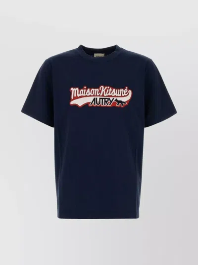 Autry T-shirt Kitsune Blue In Blue