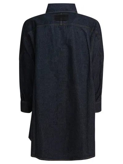 Givenchy Collared Neck Structured Long Sleeves Top In Multi