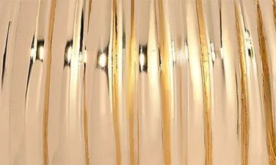 Ettika Textured Half Hoop Earrings In Gold