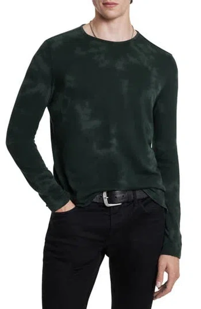 John Varvatos Bristols Long Sleeve Pima Cotton T-shirt In Green