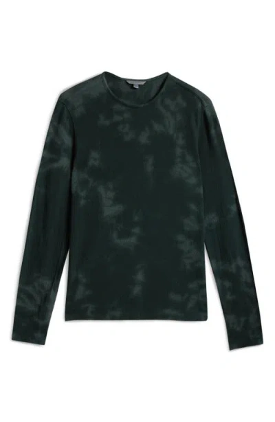 John Varvatos Bristols Long Sleeve Pima Cotton T-shirt In Green