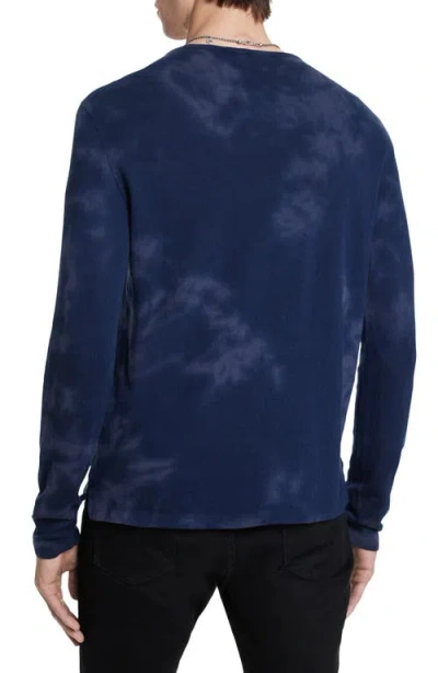 John Varvatos Bristols Long Sleeve Pima Cotton T-shirt In Blue